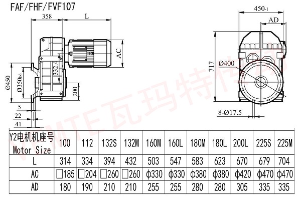 FAF FHF FVF107減速機圖紙